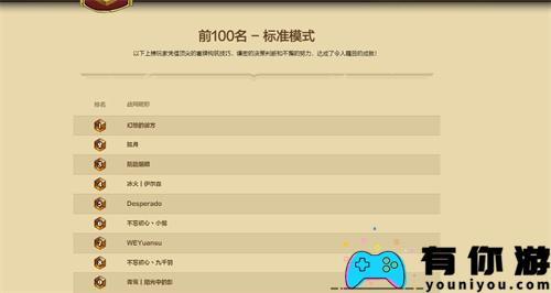 炉石传说排行榜查看入口