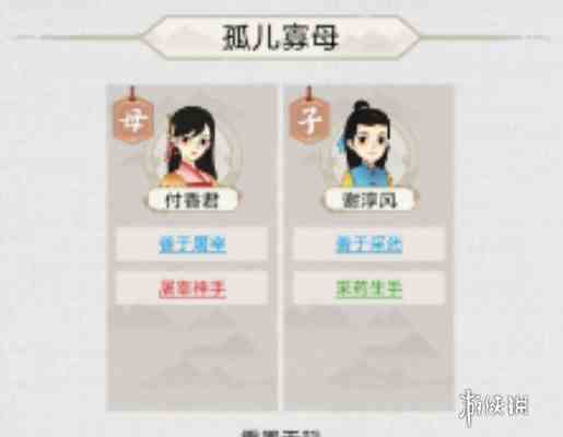居民天赋选择示例