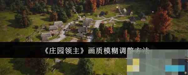 《庄园领主》画质模糊调整方法