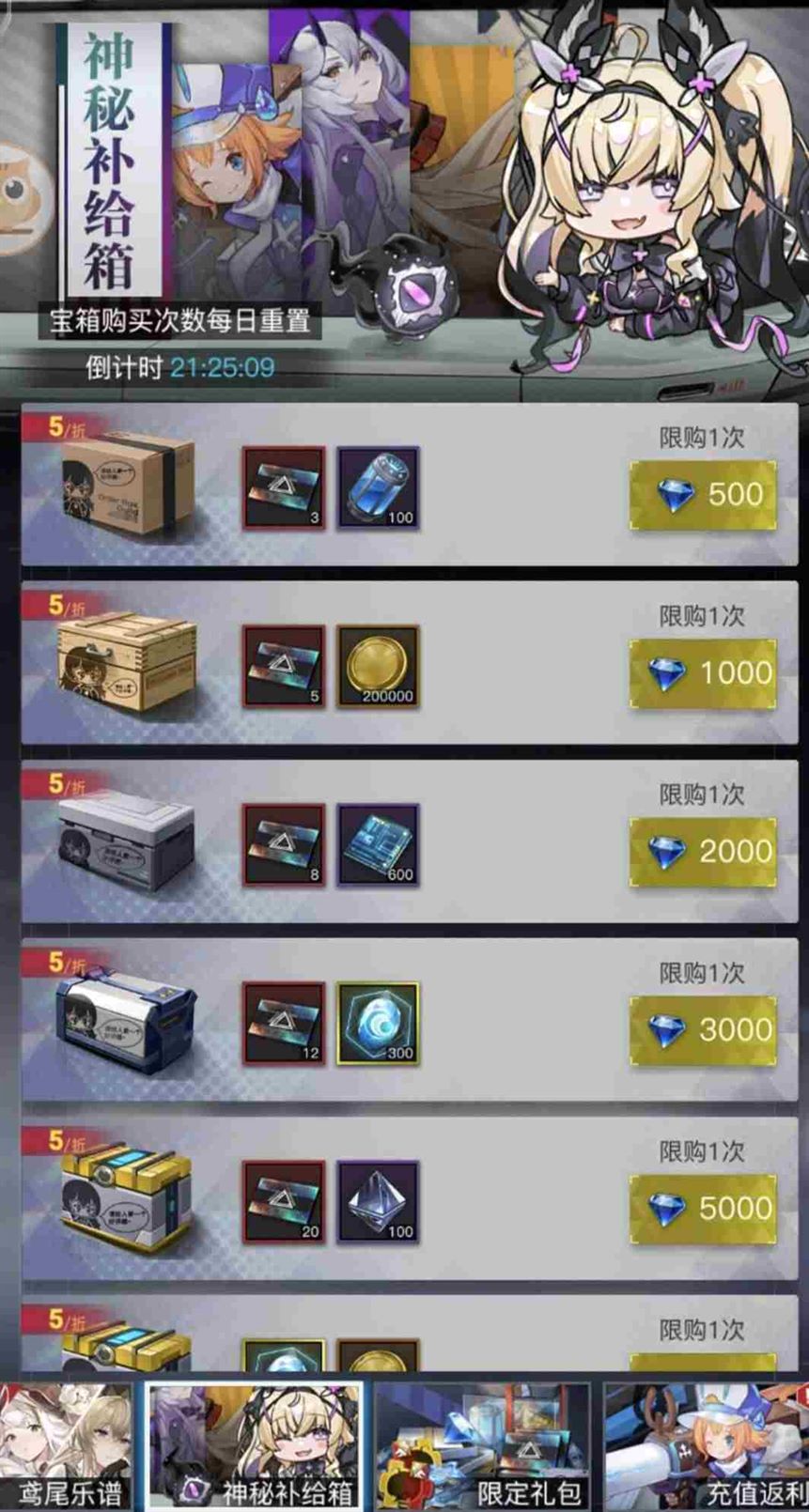 零之战线鸢尾乐谱活动神秘补给箱