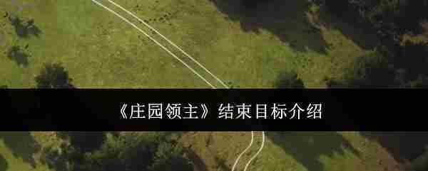 《庄园领主》结束目标介绍