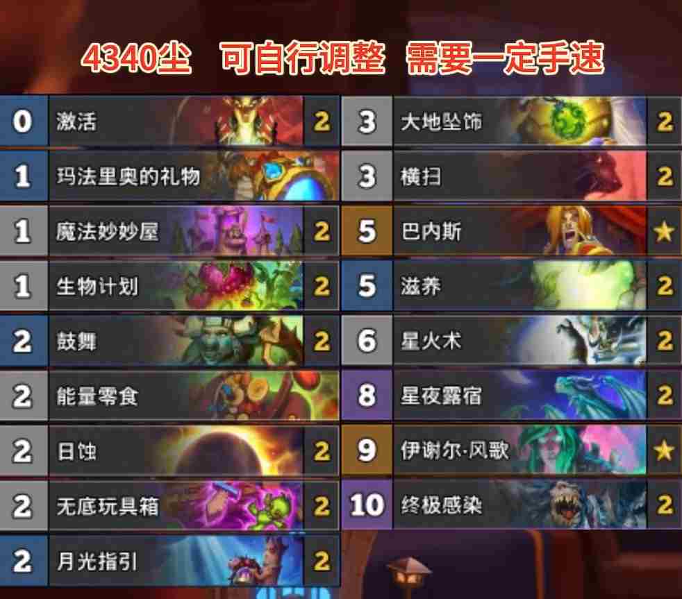 炉石传说狂野巴风德卡组一览 炉石传说狂野巴风德卡组最新11月