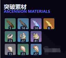 原神焚曜千阳突破材料有哪些 焚曜千阳突破材料汇总