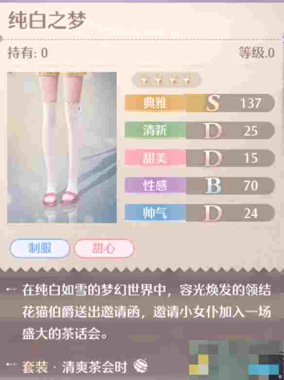 《无限暖暖》清爽茶会时套装图鉴