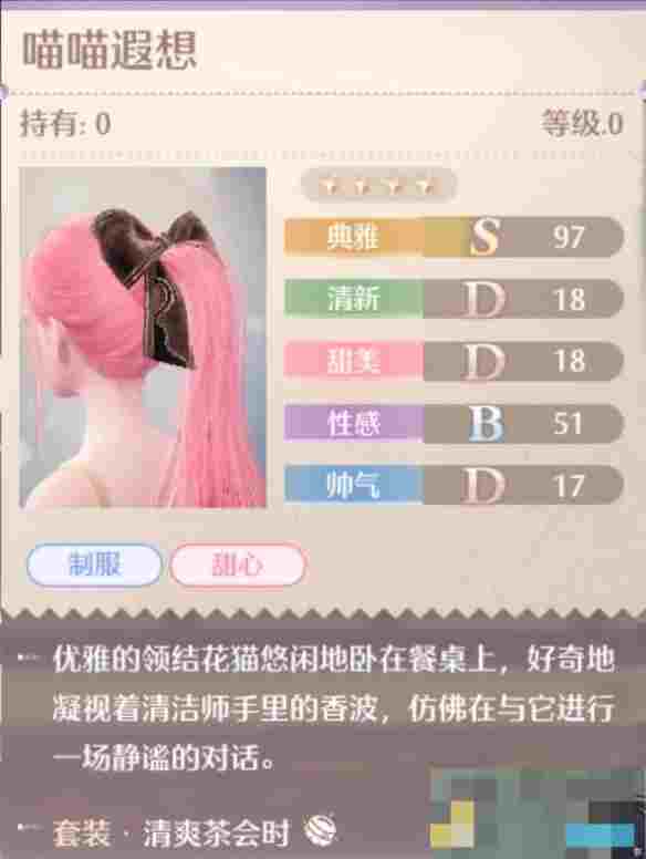 《无限暖暖》清爽茶会时套装图鉴