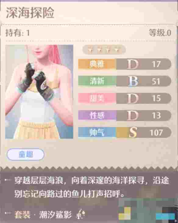 《无限暖暖》潮汐鲨影套装图鉴