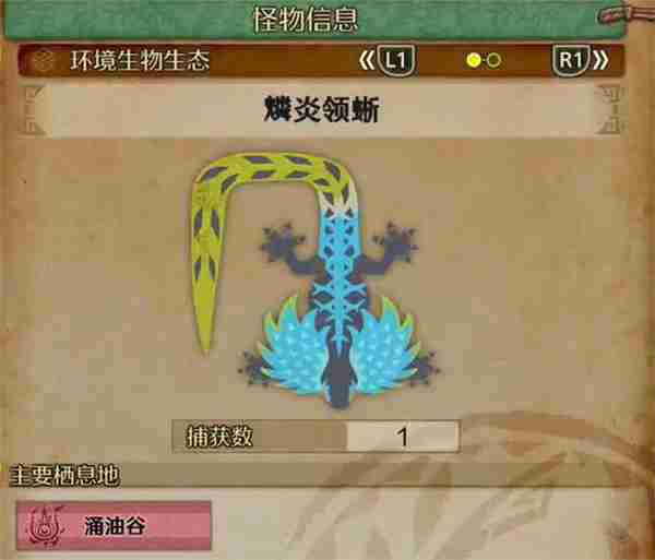 怪物猎人荒野燐炎领蜥具体位置分享图1