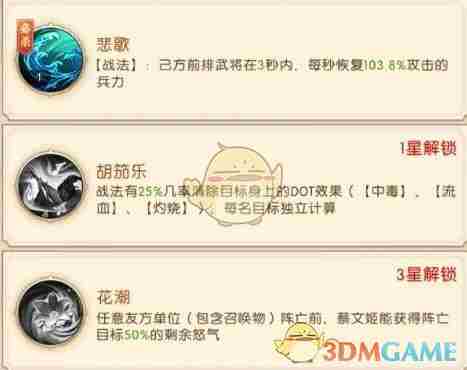 三国问鼎山河蔡文姬技能是什么 蔡文姬技能介绍图1