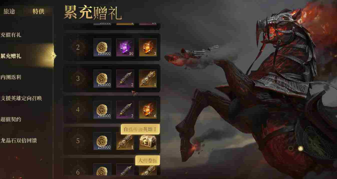 龙息神寂累充奖励有哪些 累充奖励介绍图1