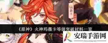 原神火神玛薇卡等级突破需要哪些材料 原神火神玛薇卡等级突破所需材料是什么图1