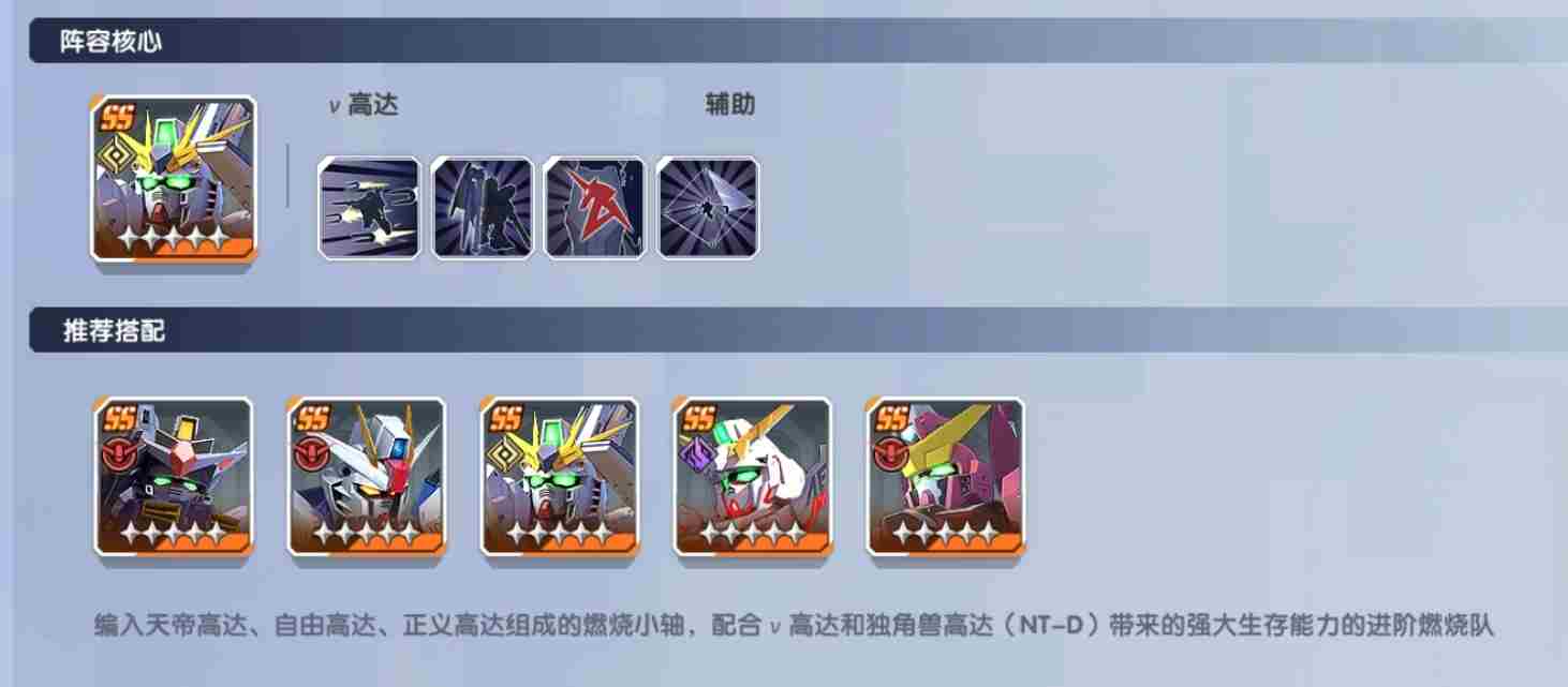 高达钢铁之诗前期配队攻略 前期配队攻略图2