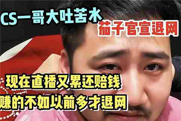 前CSGO一哥茄子宣布退役直播艰辛不盈利