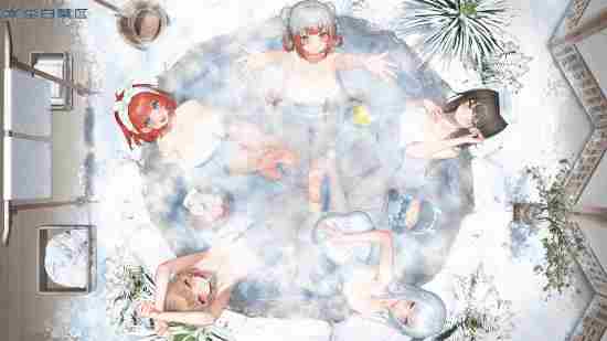 尘白禁区新壁纸展现美女泡温泉画面
