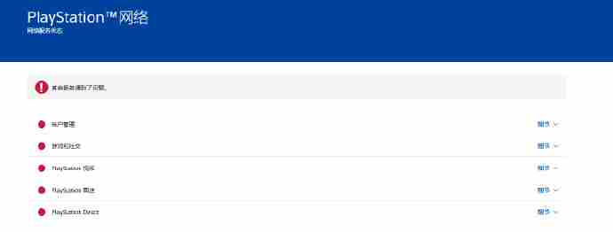 索尼PSN全球服务故障线上游戏与商店无法访问