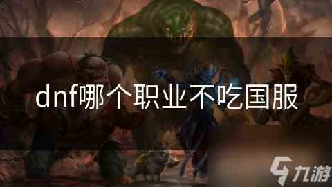 DNF职业选择攻略哪个职业国服通用性强