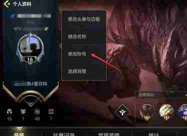 英雄联盟手游称号设置方法图四