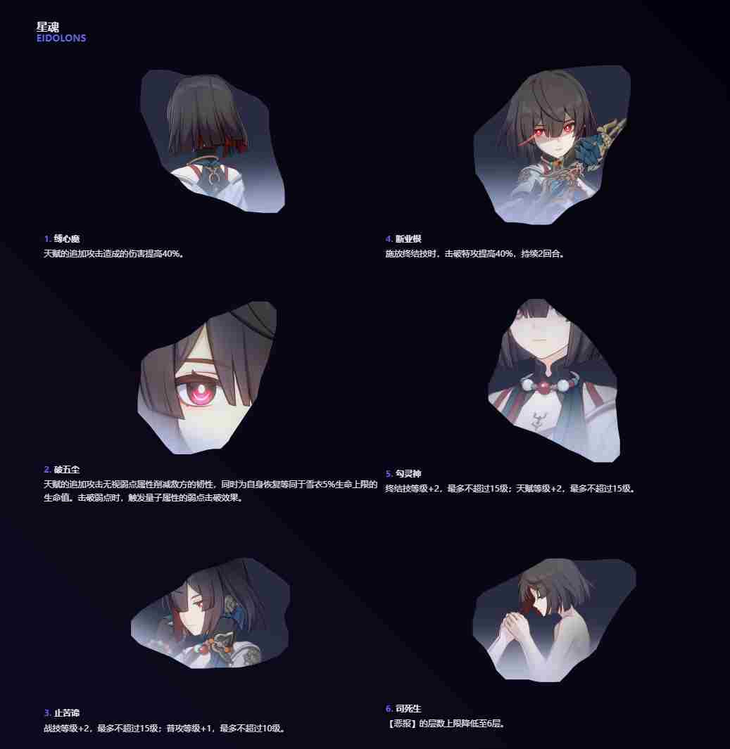 《崩坏星穹铁道》雪衣技能是什么