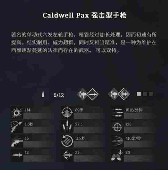 《猎杀对决》caldwellPax强击式手枪作用介绍