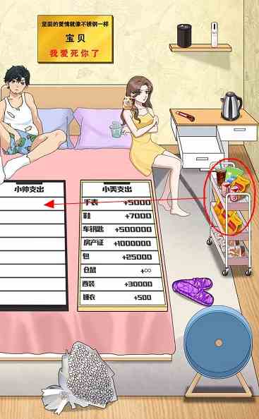 就挺秃然的分手算账怎么过 分手算账通关攻略图9