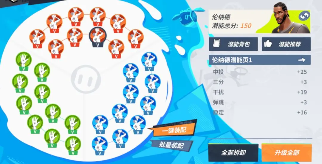全明星街球派对小卡潜能推荐 全明星街球派对小卡潜能加点图1