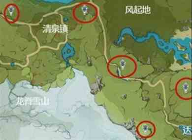原神2024蒙德地灵龛位置大全一览图2
