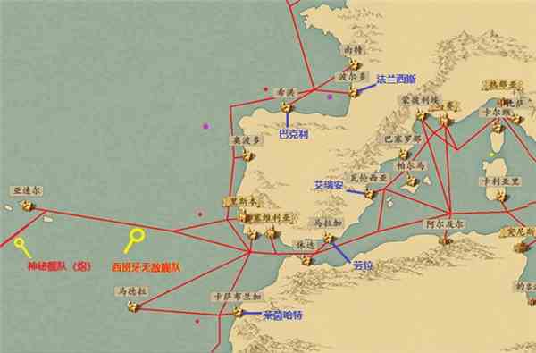 梦回大航海神秘舰队位置图2