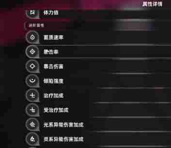 异环角色属性有哪些 角色属性介绍