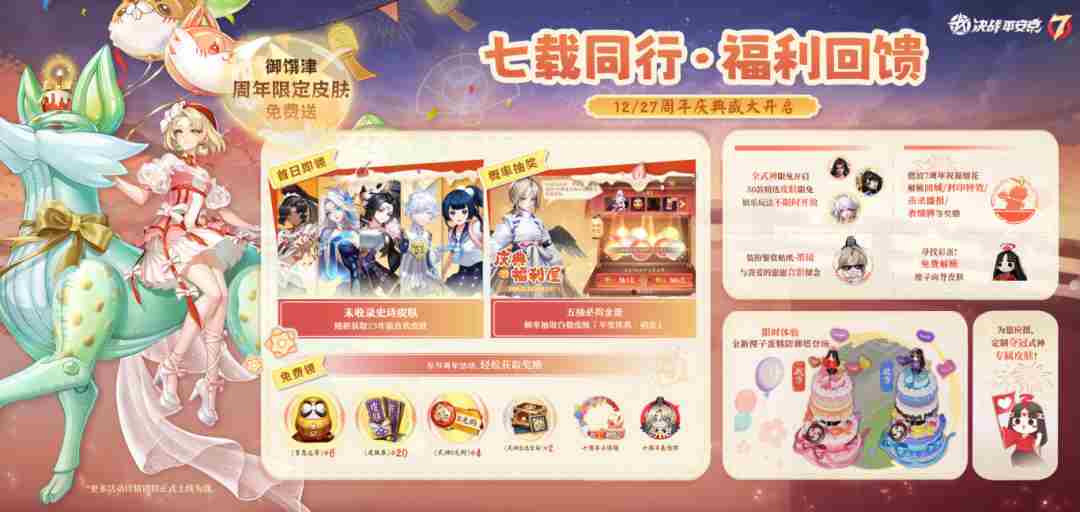 决战平安京七周年福利有哪些 决战平安京七周年福利大全