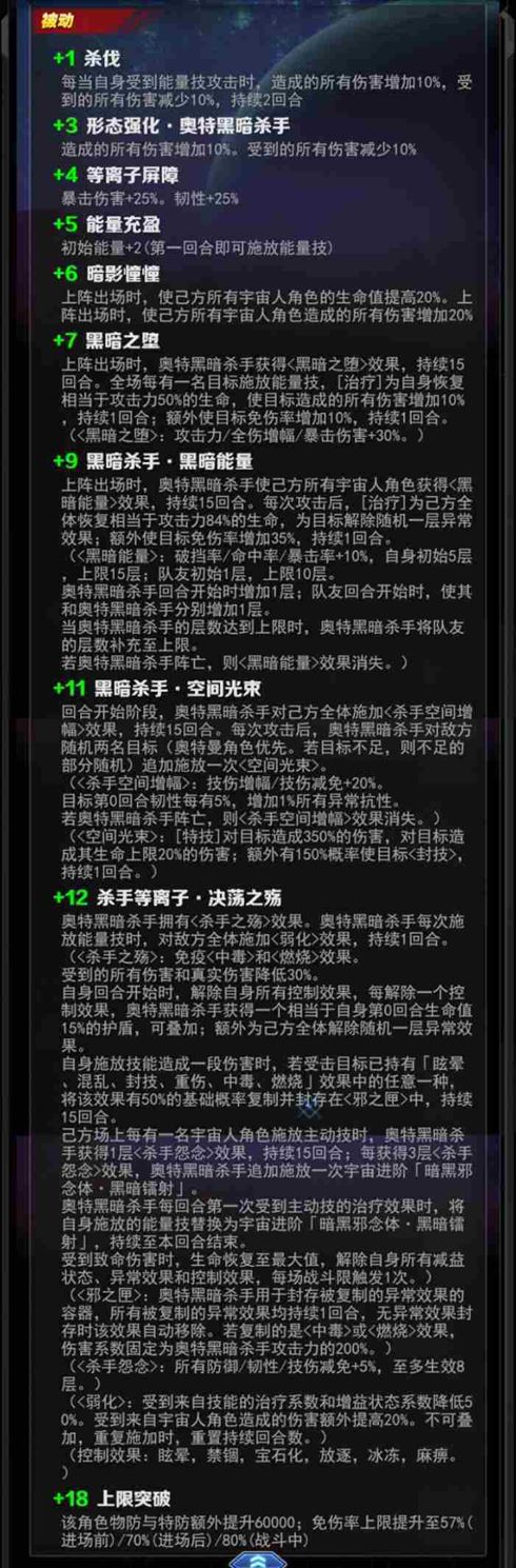《奥特曼系列OL》奥特黑暗杀手介绍