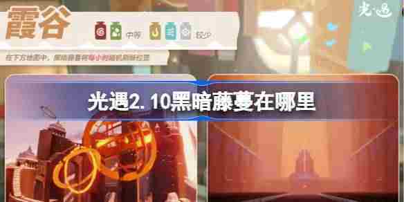 光遇210黑暗藤蔓位置及210染料获取方法