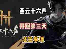 燕云十六声新手避坑方法注意事项全介绍