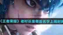 王者荣耀老村长重做后新名字介绍