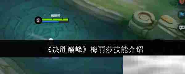 决胜巅峰梅丽莎技能搭配方法
