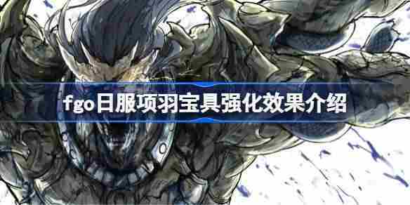 FGO日服项羽宝具升级攻略推荐