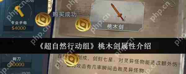 超自然行动组桃木剑属性介绍与推荐