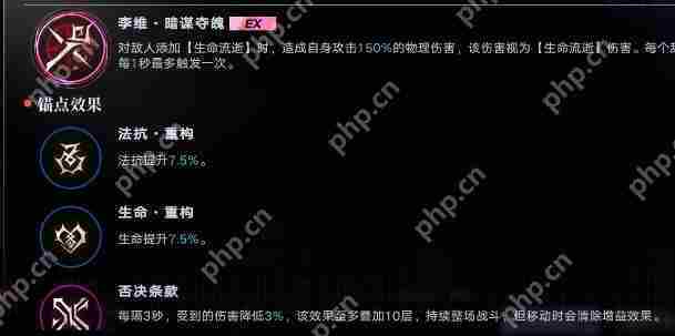 无期迷途李维重构加点最优方案