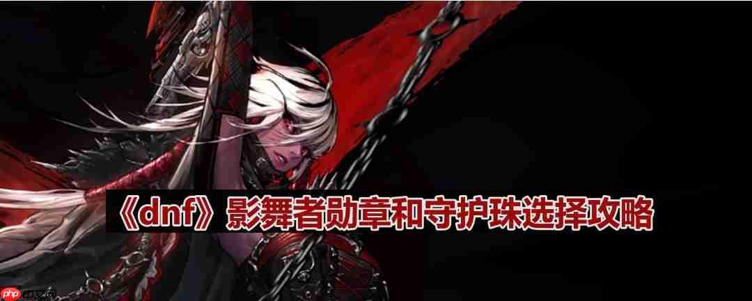 DNF110版本影舞者勋章与守护珠选择方法