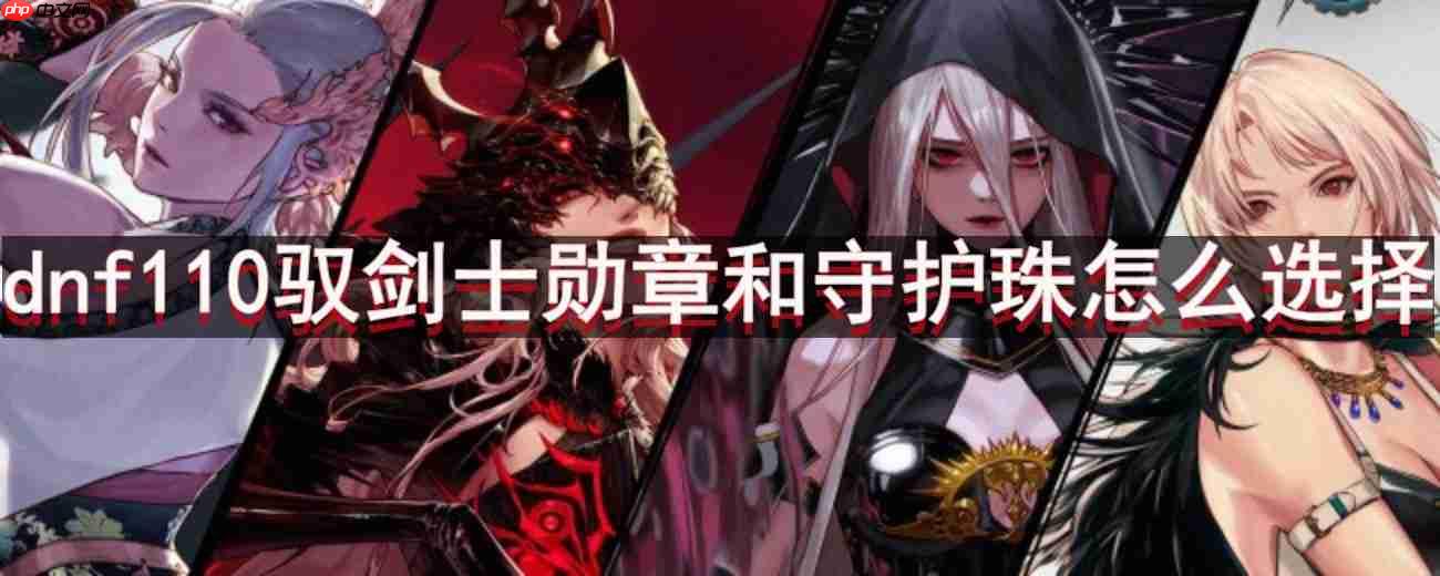DNF110版本驭剑士勋章守护珠选择攻略