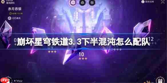 崩坏星穹铁道3.3下半混沌回忆队伍搭配方法