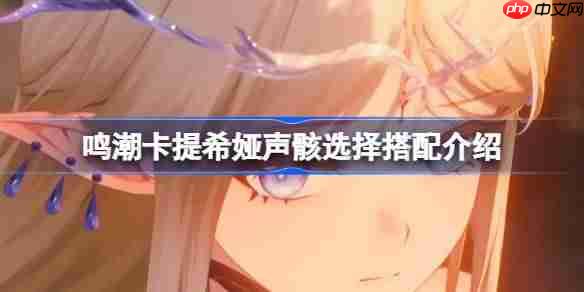 鸣潮卡提希娅声骸搭配方法
