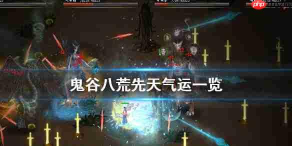 鬼谷八荒先天气运全介绍