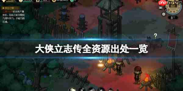 大侠立志传资源获取完整方法