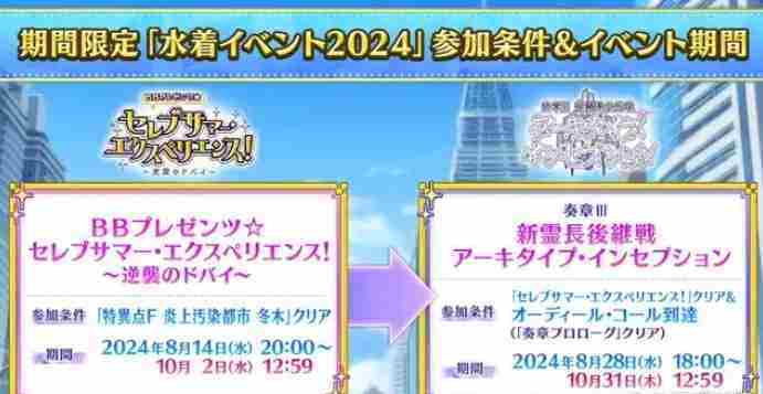 《fgo》日服2024年泳装活动怎么玩 日服泳装活动玩法攻略大全_聚量网络