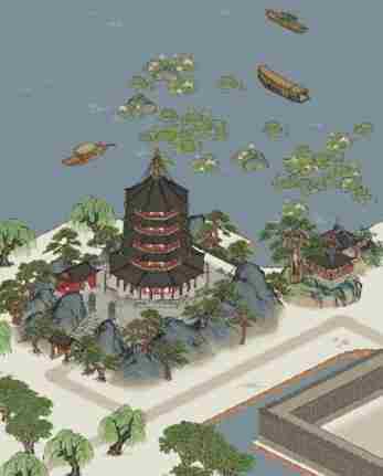 《江南百景图》雷峰塔脚下的寺庙在哪 雷峰塔脚下的寺庙位置