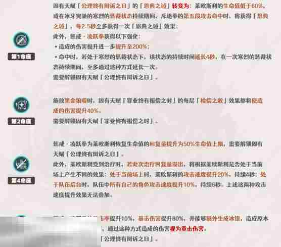 原神莱欧斯利要抽几命 莱欧斯利命座推荐