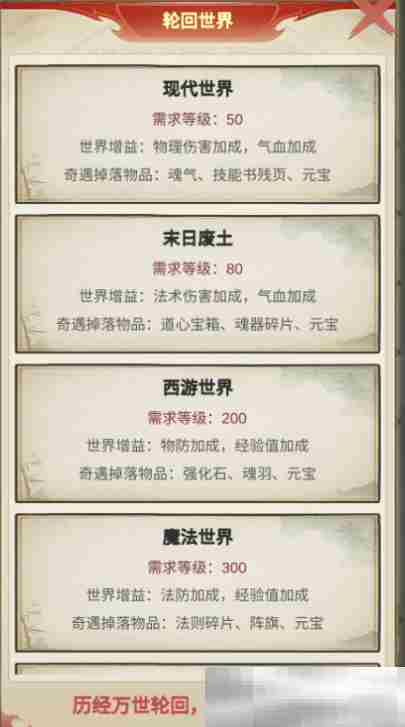 《穿越万世轮回》新手攻略大全