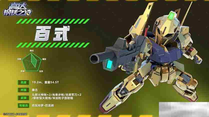 《高达钢铁之诗》百式介绍