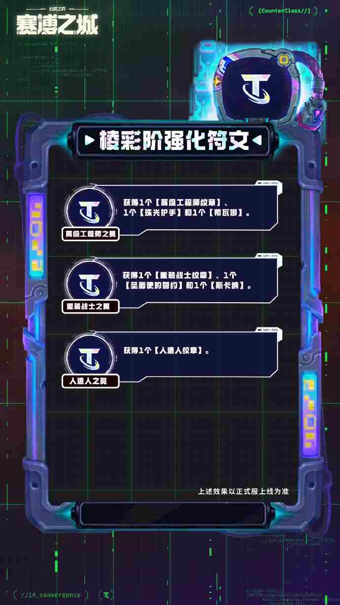 云顶之弈S14棱彩阶强化符文介绍 云顶之弈S14棱彩阶强化符文一览