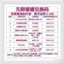 无限暖暖3月最新兑换码大全汇总-无限暖暖3月兑换码有哪些可用