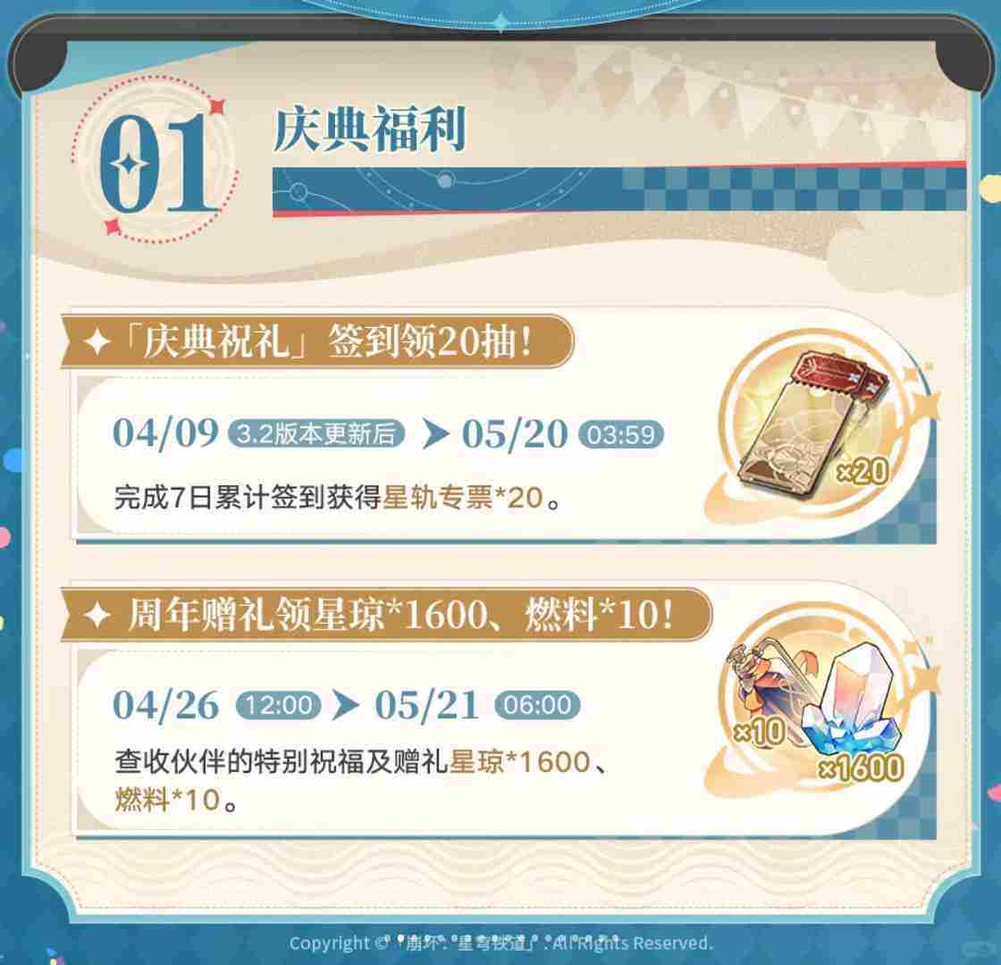 崩坏星穹铁道二周年庆典指南总汇